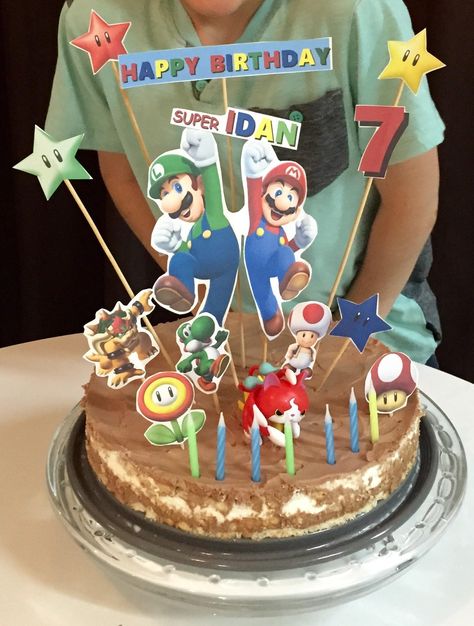 Super Mario Diy, Super Mario Brothers Cake, Mario Brothers Cake, Mario Diy, Have A Great Birthday, Super Mario Cake, Super Mario Bros Birthday Party, Mario Cake, Mario Bros Birthday