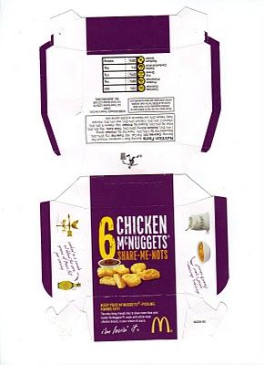 AG McNugget printable Nugget Box Template, Mcdonalds Chicken, American Girl Doll House, American Girl Diy, Barbie Printables, Barbie Miniatures, American Girl Doll Diy, Barbie Food, American Girl Doll Crafts