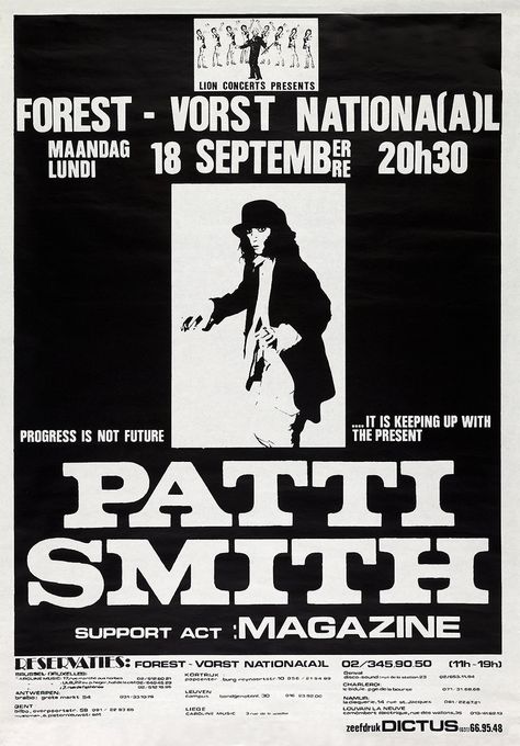 Patti Smith 1978 Brussels Anarcho Punk, Reading Posters, Vintage Concert Posters, Concert Flyer, Poetry Reading, Patti Smith, Collage Background, Poster Layout, Punk Music