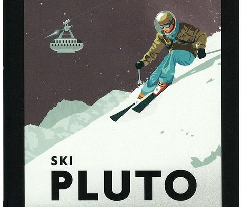 by Steve Thomas Space Travel Posters, Ski Poster, Space Tourism, Graphisches Design, Ski Posters, Space Poster, Poster Layout, Vintage Space, Vintage Ski