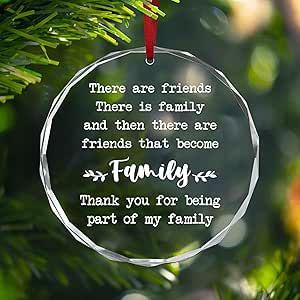 AXIARA Friend Gifts for Women, Men, Christmas Ornaments - Christmas, Friend Birthday Gifts for Women, BFF, Bestie Gifts, Unique Friends Gift Ideas - Christmas Tree Decoration Glass Ornament Friends Gift Ideas, Friend Christmas Ornaments, Friend Ornament, Christmas Hanging Decorations, Family Christmas Ornaments, Christmas Ornaments Gifts, Christmas Gift Decorations, Bestie Gifts, Friend Gifts