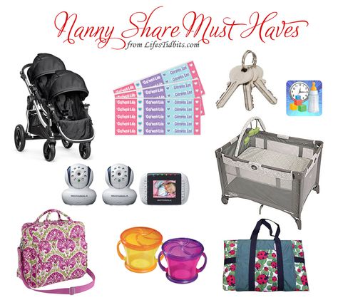 Must haves for a nanny share  | Childcare, daycare, babysitter | Life's Tidbits Nanny Must Haves, Nanny Mcphee, Newborn Baby Tips, Baby Tips, 2nd Baby, Baby Hacks, Toddler Fashion, Nanny, Baby Gear