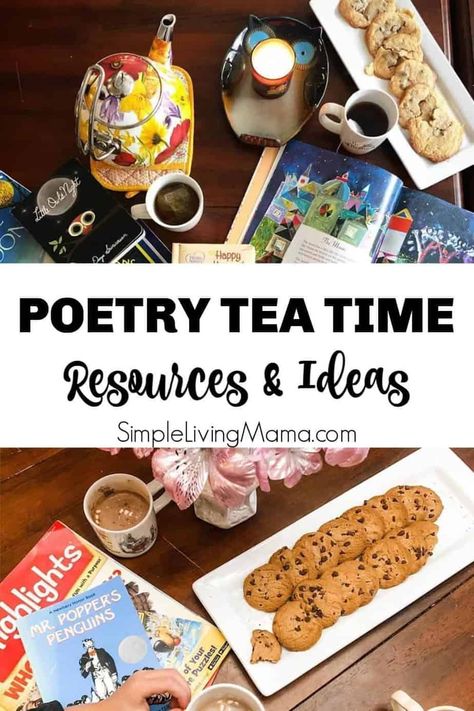 Homeschool Teatime, Tea Time Ideas, Tea Time Outfit, Tea Time Quotes, English Tea Time, Tea Time Illustration, Poetry Tea, Poetry Tea Time, Tea Time Party