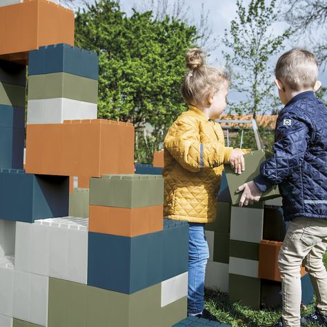 Buy Giant Outdoor Bio Plastic Building Blocks 26pk | TTS Giant Building, Giant Building Blocks, Heuristic Play, Magnetic Construction, Soft Play Equipment, Wooden Train Set, Classroom Storage, Physical Development, Baby Sensory