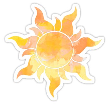 • Also buy this artwork on stickers, phone cases, home decor, and more. Sun Worshipper, Sun Watercolor, Preppy Stickers, Homemade Stickers, Cute Laptop Stickers, Bubble Stickers, Tumblr Stickers, Watercolor Stickers, Disney Sticker