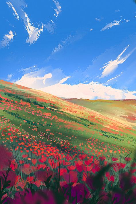 ArtStation - Daily Sketches, Surendra Rajawat Canvas Art Projects, Landscape Concept, Textured Canvas Art, Simple Acrylic Paintings, Arte Sketchbook, Landscape Drawings, Fantasy Art Landscapes, Background Art, Landscape Illustration