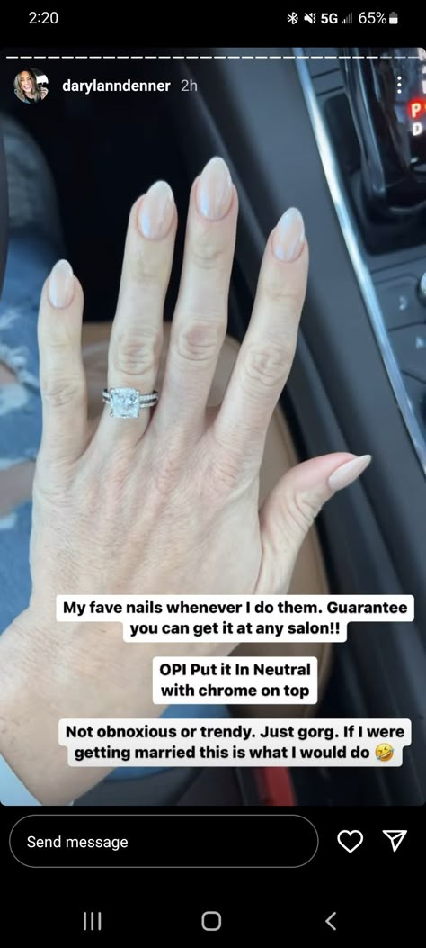 Dip Powder Engagement Nails, Wedding Mani Pedi Combos, Transparent Dip Powder Nails, Dip Powder Wedding Nails, Sheer Dip Powder Nails, Nail Polish Colors Neutral, Engagement Nails, Ring Finger Nails, Opi Colors