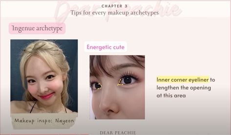 Dear Peachy, Ingenue Makeup, Ingenue Essence, Eyeliner Shapes, Casual Makeup, Dramatic Classic, Face Makeup Tutorial, Makeup Techniques, Cute Makeup