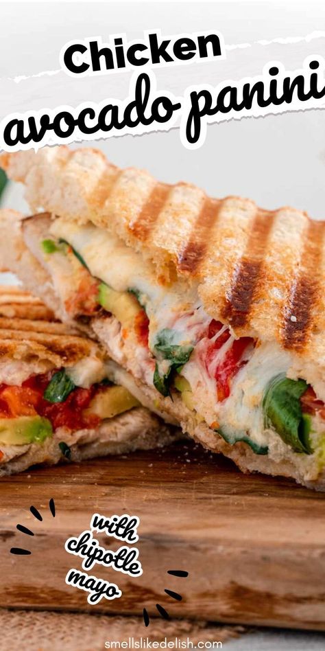 Take your chipotle chicken avocado cravings to the next level! This easy  recipe recreates the classic Panera sandwich with fresh ingredients and  allows you to customize the spice level. Chipotle Chicken Melt, Chicken Avocado Panini, Chipotle Chicken Avocado Melt, Panera Tomato Soup Recipe, Avocado Panini, Chicken Avocado Melt, Chicken Avocado Sandwich, Chicken Melt, Avocado Melt