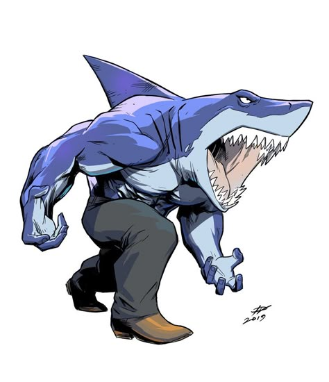 Hulk Character, King Shark, Shark Drawing, Arte Nerd, Shark Man, Shark Art, Shark Tattoos, Comic Games, Dark Horse