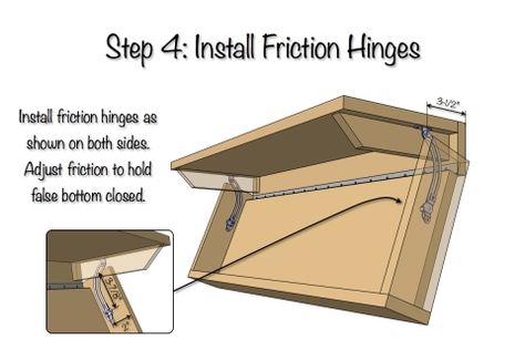 Secret Shelf | Free Plans | Step 4 Floating Shelf Plans, Secret Compartment Furniture, Woodworking Plans Patterns, Concealment Furniture, Hidden Shelf, Wood Projects Plans, Wood Crafting Tools, Woodworking Box, Woodworking Plans Diy