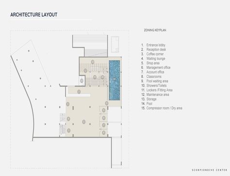 SCORPION DIVING CENTER Diving Center Design, Diving Center, Interior Design Art, Design Center, Architecture Interior Design, Autodesk 3ds Max, Architecture Interior, Interior Architecture Design, 3ds Max