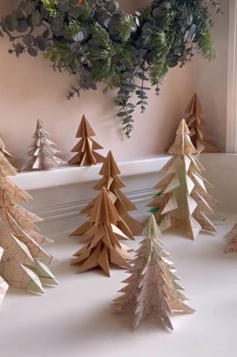 30+ alternative Christmas tree ideas | Style Curator Alternative Christmas Tree Ideas, Sustainable Christmas Decorations, Photo Christmas Tree, Pallet Christmas Tree, Paper Christmas Decorations, Sustainable Christmas, Pallet Christmas, Eco Friendly Christmas, Alternative Christmas