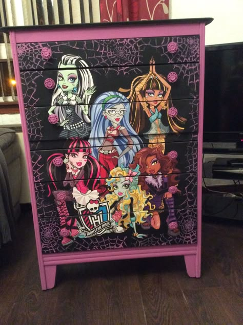 Monster High Bedroom, Monster High Room, Scene Room, Monster High Pictures, Cute Furniture, Monster High Art, Monster High Characters, Scene Kids, Scene Emo