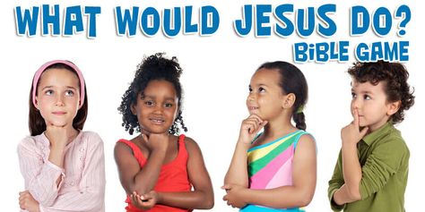 Wwjd Lesson, Lent Crafts, Games For Sunday School, Kids Church Games, Sunday School Games, Church Games, What Would Jesus Do, Bible Activities For Kids, Problem Solving Activities