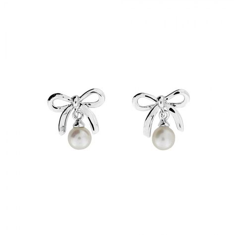 Khuyen Tai, Pearl Bow, Silver Pearl Earrings, Tiny Earrings, Earrings Pearl, Jewelry Lookbook, Bow Earrings, Girly Jewelry, Pearl Stud Earrings