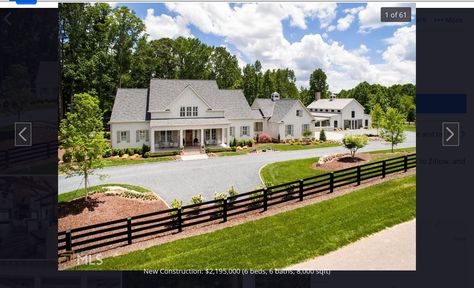 Farmhouse Exterior Design, Casa Country, Party Barn, Large House, Modern Farmhouse Exterior, Farmhouse Exterior, Farmhouse Plans, Style At Home, My Dream Home