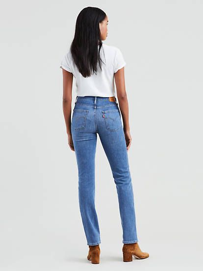 724 High Rise Straight Jeans Straight Jeans Outfit, Khakis Outfit, Jeans Heels Outfit, Outfits Fo, Plus Size Winter Outfits, Best Jeans For Women, Ripped Pants, High Rise Straight Jeans, Jeans Outfit Women