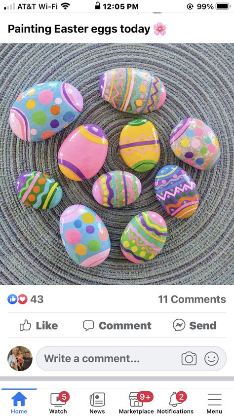 Easter Stones Painted, Painted Rocks For Easter, Easter Rock Painting Ideas Simple, Easter Egg Painted Rocks, Easter Stone Painting, Painted Easter Rocks, Easter Rocks Painting Ideas, Easter Rock Painting Ideas, Rock Painting Easter