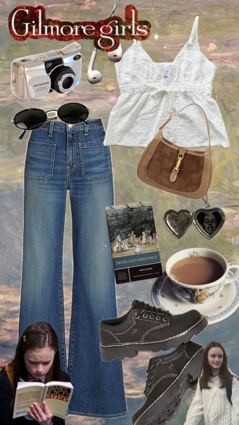 rory gilmore outfit #rory #gilmore #rorygilmore #gilmoregirls #ootd #beach #outfit #taylorswift #summer #outfitinspo #vintage #tv Rory Gilmore Style, Ootd Beach, Gilmore Girls Outfits, Downtown Outfits, Outfit Inspo Summer, Vintage Tv, Rory Gilmore, Girls Summer Outfits, Cute Everyday Outfits