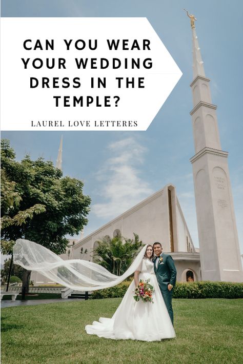 If you’re preparing for your temple sealing, you likely have many questions. Can you wear your wedding dress in the temple, and do you need a temple dress? You may have heard conflicting information. So today, we’ll break it down for you. Bride and groom pose in front of the Lima Peru Temple of The Church of Jesus Christ of Latter-day Saints. #templesealing #templewedding #templedress #modestweddingdress #ldstemple #ldstemplewedding #limaperutemple Lds Temple Wedding Dress, Temple Wedding Dresses, Temple Sealing, Temple Marriage, Groom Pose, Lds Temples Wedding, Temple Dress, Temple Wedding, Lds Temples