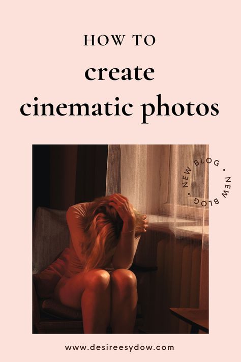 Cinematic photography has been a big trend this year, and it's easy to achieve with strategies such as leveraging emotions, storytelling and colour grading. Read more about it in my post dedicated to cinematic photography! #moodyphotography #dreamyphotography #conceptualphotography #cinematicphotos #cinematicphoto How To Get Grainy Pictures, Simple Photography Ideas At Home, Cinematic Photo Editing, How To Take Cinematic Photos, Emotion Photoshoot, Photo Concepts Ideas, Film Cinematic Photography, Cinematic Photography Aesthetic, Photography Project Ideas