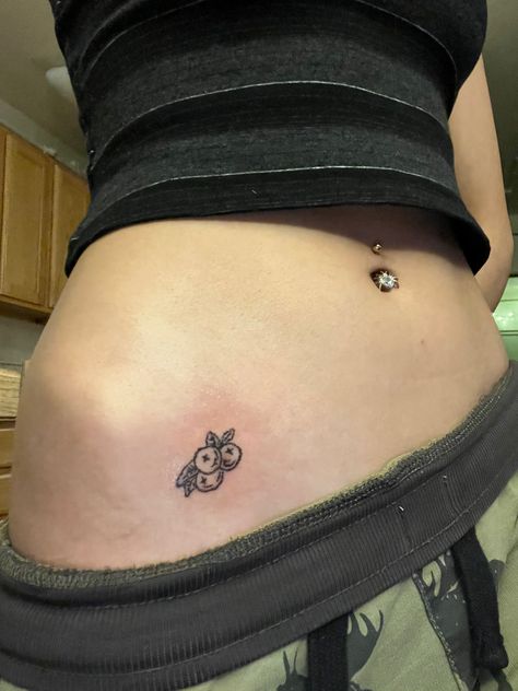 Kevin Henkes Tattoo, Tiny Blueberry Tattoo, Blueberry Stamp Tattoo, Blueberries For Sal Tattoo, Stick Amd Poke Tattoo Ideas, Strawberry And Blueberry Tattoo, Woodland Creature Tattoo, Blueberry Tattoo Minimalist, Granola Tattoo Ideas