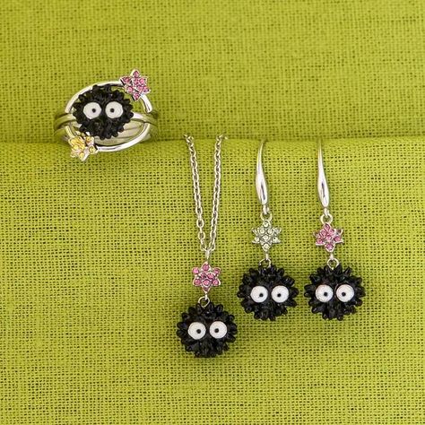 Studio Ghibli Jewelry, Ghibli Jewelry, Soot Sprite, Soot Sprites, Stacker Rings, Star Candy, Her Universe, Studio Ghibli Art, Silver Collection