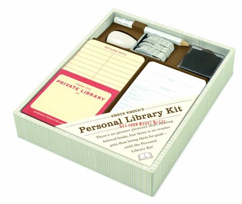 Personal Library Kit ($18) Reading Encouragement, Personal Library Kit, Library Shop, Private Library, Lending Library, Card Catalog, Reading Habits, Beloved Book, Personal Library