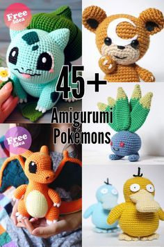 This is a Amigurumi Pokemon collection post with a range of different cuties! Disclaimer This is a collection post containing free patterns I have found in the crochet world. Each picture and design belongs to the original designer, you will not find the patterns written in this post but a link is provided that will Crochet Pokemon Characters Free Pattern, Rowlet Crochet Pattern Free, Free Crochet Anime Patterns, Free Pokemon Amigurumi Patterns, 4 Medium Yarn Crochet Patterns, Crochet Pokemon Pattern Free Amigurumi, Chibi Amigurumi Free Pattern, Stuff Animal Crochet Patterns, Amigurumi Free Pattern Pokemon