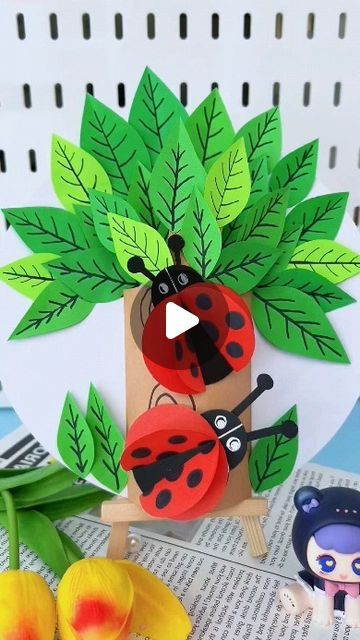 Ladybug Crafts For Kids, Ladybug Craft, Ladybug Crafts, Spring Theme, Diy Activities, Fun For Kids, Color Crafts, Spring Crafts, Game On