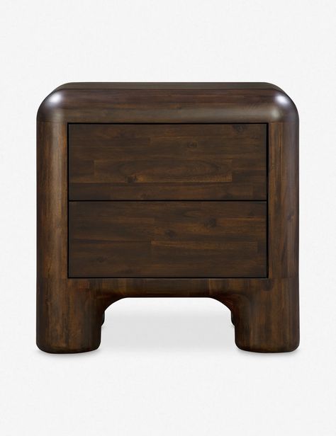 Bodnar Acacia Wood 2-Drawer Nightstand Brown Nightstand, Brown Nightstands, Long Lumbar Pillow, 2 Drawer Nightstand, Outdoor Furniture Collections, Wood Nightstand, Outdoor Dining Furniture, Outdoor Lounge Furniture, Simple Chic