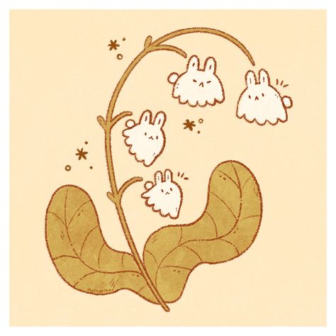 Tiny flowers 🐇🌱 . . . #illustration #artistsofig #cuteart #bunnies #cottagecoreaesthetic #floralart #kawaiiart Fluffy Bunny Drawing, Cute Bunny Drawing Simple, Cute Bunny Illustration, Bunny Doodle, Rabbit Aesthetic, Chibi Bunny, Creature Creation, Bunny Illustration, Rabbit Drawing