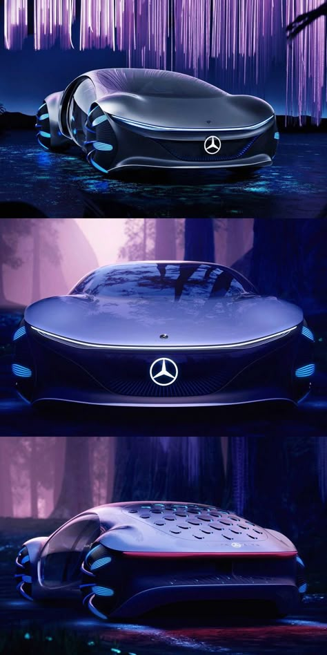 Mercedes Vision AVTR Concept Looks Out Of This World. Perhaps because it was inspired by the blockbuster "Avatar". Mercedes Vision Avtr, Vision Avtr, Mercedes Concept, Black Mercedes Benz, Mercedes Wallpaper, Super Sport Cars, Concept Car Design, Benz Car, Best Luxury Cars