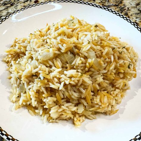 Instant Pot Rice Pilaf Instant Pot Rice Pilaf, Orzo Pilaf, Cavenders Greek Seasoning, Rice Sides, Instant Pot Rice, Pressure Luck, Alpha Gal, Ip Recipes, Aldi Meal Plan