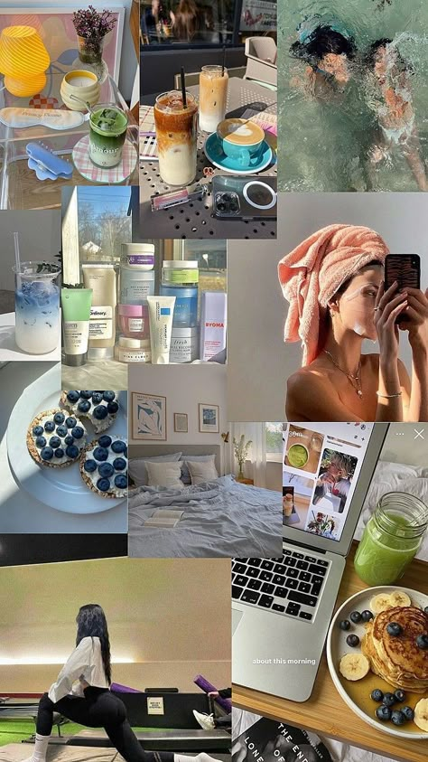 Vision Board Wallpaper, Dream Vision Board, Clean Lifestyle, Life Vision Board, Vie Motivation, Vision Board Inspiration, Get My Life Together, Healthy Lifestyle Motivation, Healthy Girl