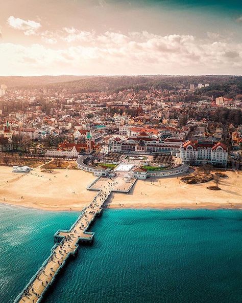 Poland Beach, Sopot Poland, Poland Culture, Visit Poland, Poland Travel, Sopot, Sunset Nature, Baltic Sea, Top View