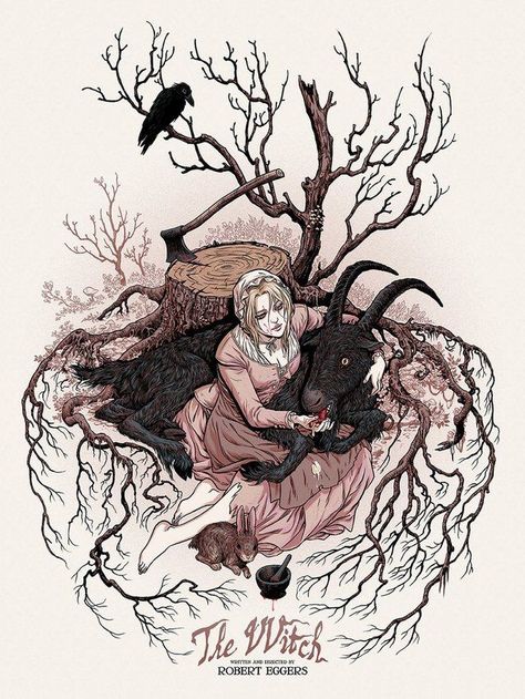 Black Phillip Art, The Witch Movie, The Witch Film, Robert Eggers, The Vvitch, Mondo Posters, Black Phillip, Alternative Movie Posters, Witch Art