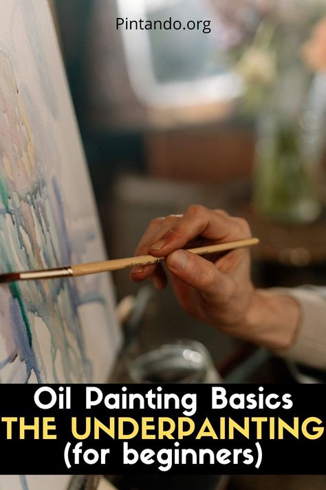 Underpainting Oil Painting Techniques, Oil Painting Underpainting, Oil Painting Tutorial Videos, Oil Underpainting, Underpainting Tutorial, Underpainting Oil, Water Soluble Oil Paint, Oil Painting Basics, Learn Oil Painting