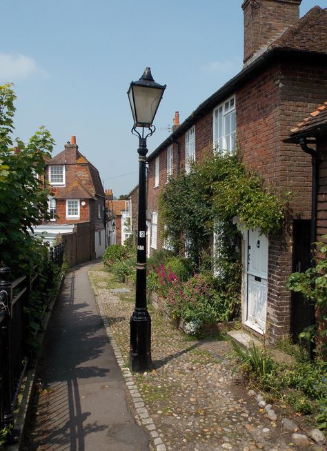 'Traders Passage, Rye, East Sussex, England by B Lowe England Suburbs, Sussex Aesthetic, Colchester England, England House, Brighton Houses, Essex England, England Aesthetic, England Countryside, English Summer