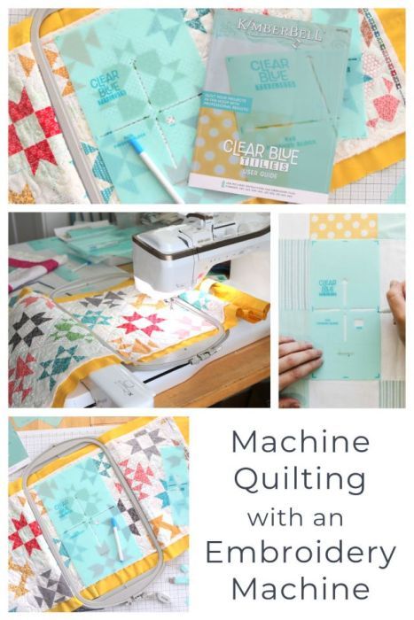 Machine Quilting with an Embroidery Machine Ith Machine Embroidery Projects, Babylock Embroidery Machine, Janome Embroidery Machine, Embroidering Machine, Fsl Embroidery, Machine Embroidery Tutorials, Hand Quilting Patterns, Kimberbell Designs, Tiled Quilt