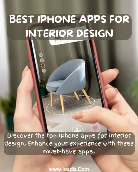 Discover the top iPhone apps for interior design. Enhance your experience with these must-have apps. Best Iphone Apps, Best Iphone, Iphone Apps, The Top, Interior Design, Iphone, Pins, Design