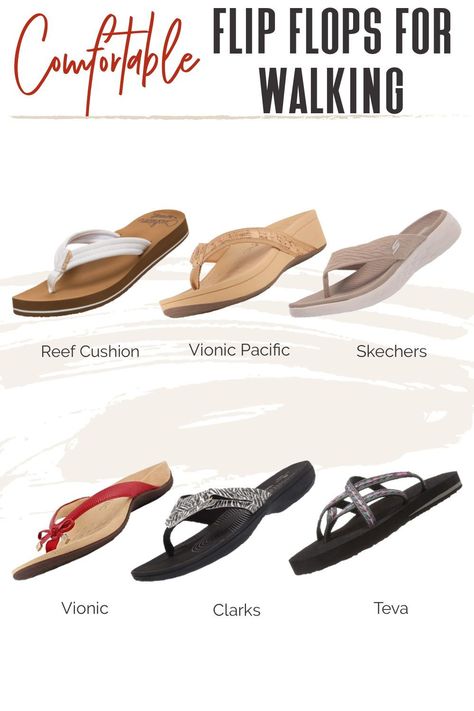 Women’s Flip Flops, Best Flip Flops Woman, Best Travel Sandals, Fit Flops, Beach Sandals Flip Flops, Comfortable Walking Sandals, Comfy Flip Flops, Types Of Sandals, Stylish Flip Flops