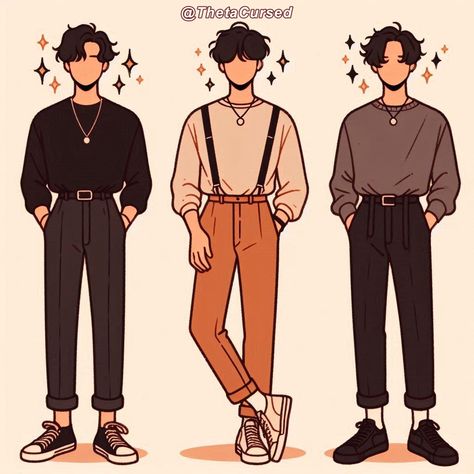 Soft Boy Aesthetic, Gender Neutral Outfits, Boyish Outfits, Mens Fashion Illustration, Clothing Design Sketches, Aesthetic Outfit Ideas, Anime Inspired Outfits, Men Stylish Dress, Cute Couple Art