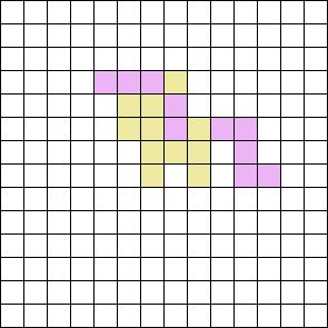 Mini Kandi Pattern, Perler Bead Patterns Small Easy, Mlp Kandi, Fluttershy Mlp, Kandi Cuffs, Tiny Cross Stitch, Easy Pixel Art, Pony Bead Patterns, Pixel Art Templates