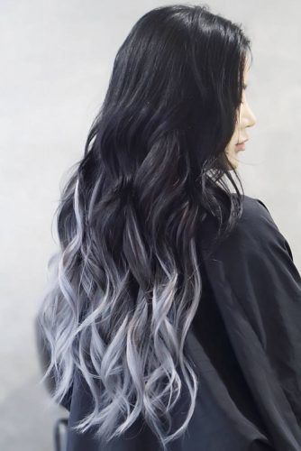 Black To Grey Ombre Hair, Hair Asian, Grey Ombre Hair, Hair Colour Design, Blue Ombre Hair, Brown Ombre Hair, Grey Ombre, Trendy Hair Color, Ombre Hair Color