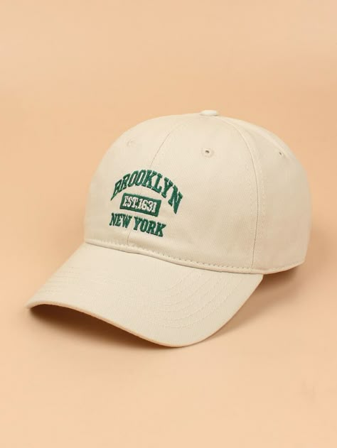 Branded Hats For Women, Hats With Embroidery, Trendy Caps, Beige Hat, Overalls Men, Embroidery Baseball, Vintage Baseball Caps, Stylish Caps, Casual Denim Pants