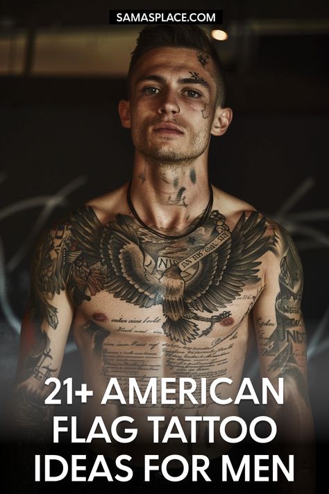 A chest tattoo with the American flag, designed to look aged and rugged, representing enduring strength and unity. Ripped Skin Flag Tattoo, We The People Tattoo Design, Patriotic Tattoos Sleeve, American Tattoos For Men, Patriotic Tattoos For Men, We The People Tattoo, American Flag Sleeve Tattoo, Realistic Shading, Patriotic Tattoos