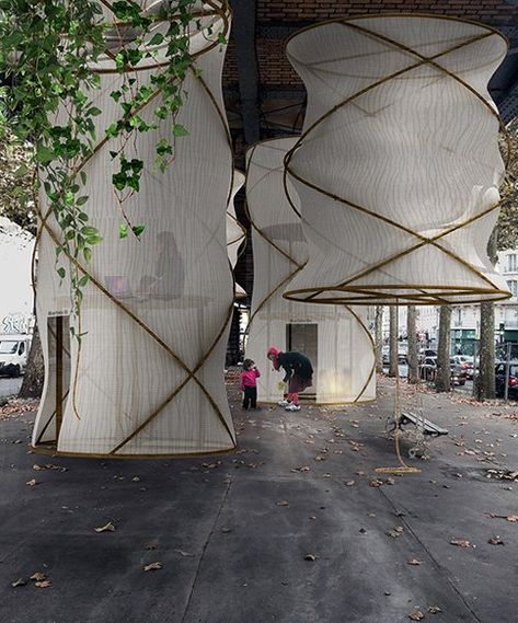 Multifunctional Architecture, Parasitic Architecture, Paris Bridge, Mobile Architecture, Temporary Architecture, Street Installation, Playground Areas, Temporary Housing, Pavilion Architecture