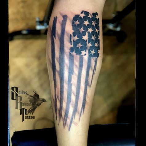 Tattered American Flag Tattoo, American Flag Tattoo Design, Flag Tattoo Design, Forearm Word Tattoo, American Flag Forearm Tattoo, Jason Tattoo, Wolf Tattoo Forearm, American Flag Tattoos, Tattered American Flag